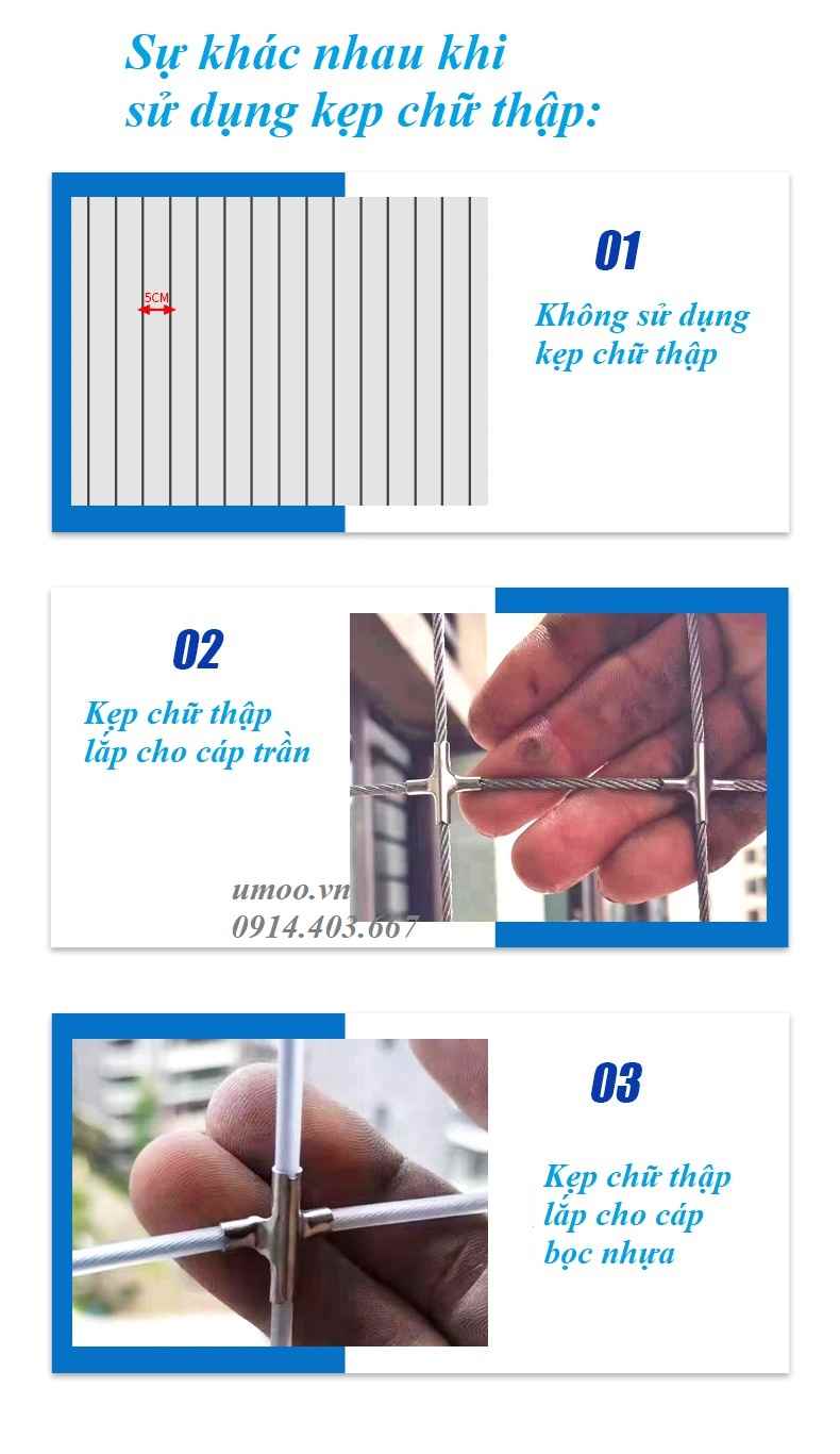 Kẹp chì lưới an toàn 3 Kẹp chì lưới an toàn, kẹp chữ thập, khóa cáp chữ thập lưới an toàn ban công, cửa sổ