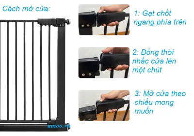 Thanh chắn cầu thang 819 4 Thanh chắn cầu thang Panda 818 dùng chặn cầu thang, chắn cửa phòng