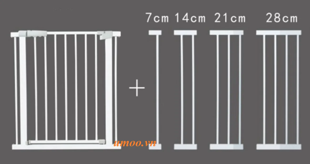 Thanh chắn cửa cao 102cm 4 thanh chan cua cao 102cm 10