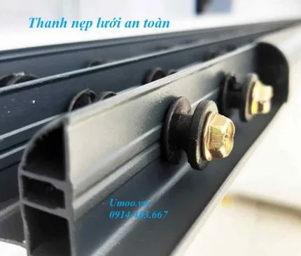 Thanh nẹp lưới an toàn, thanh nhôm định hình lưới an toàn ban công, cửa sổ