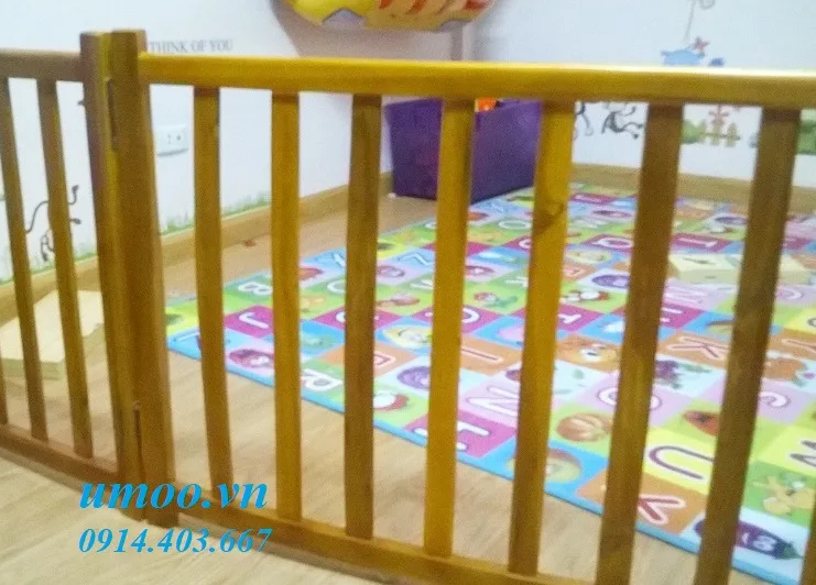 Cũi 3D HN giá rẻ bằng gỗ tự nhiên