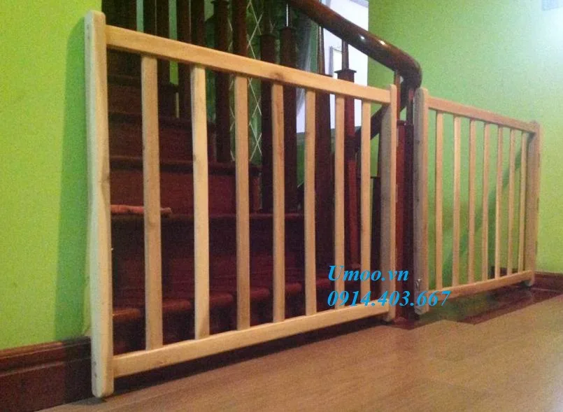 Thanh chắn cầu thang bằng gõ, thanh chắn cầu thang giá rẻ