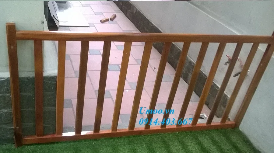 Thanh chắn cầu thang bằng gõ, thanh chắn cầu thang giá rẻ