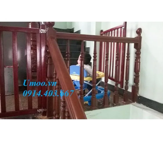 Thanh chắn cầu thang bằng gõ, thanh chắn cầu thang giá rẻ