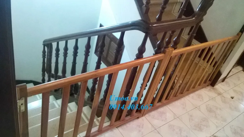 Thanh chắn cầu thang bằng gõ, thanh chắn cầu thang giá rẻ