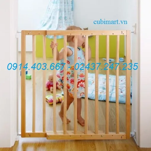 Thanh chắn cầu thang Daso 1 Thanh chắn cầu thang Daso, chặn cửa bằng gỗ cho bé