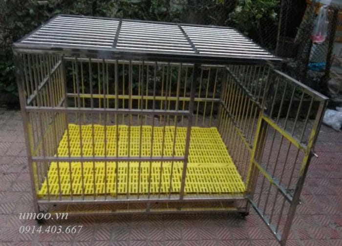 Chuồng inox chó to- chuồng chó inox T40