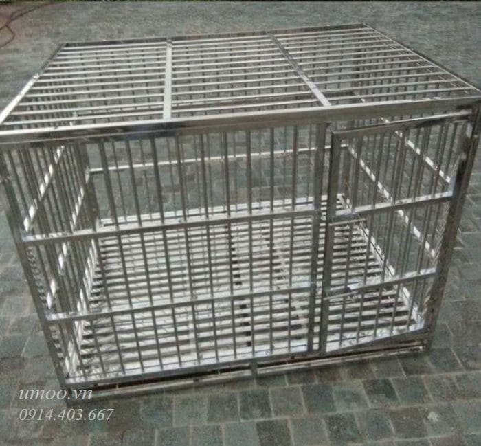 Chuồng inox chó to- chuồng chó inox T40