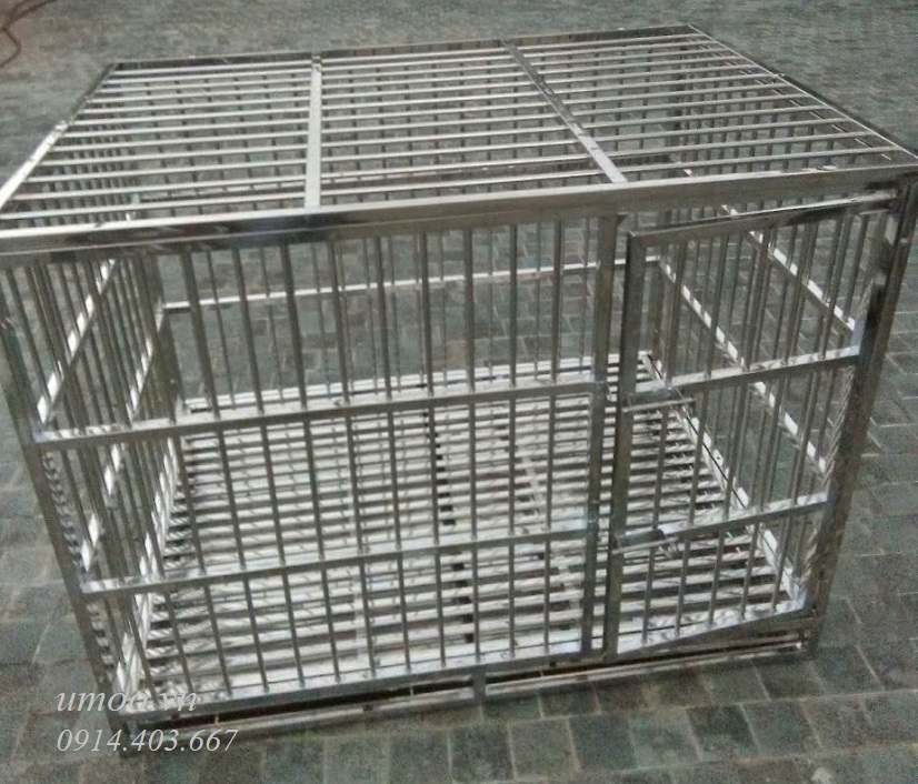 Chuồng chó inox T40 12 Chuồng inox chó to- chuồng chó inox T40