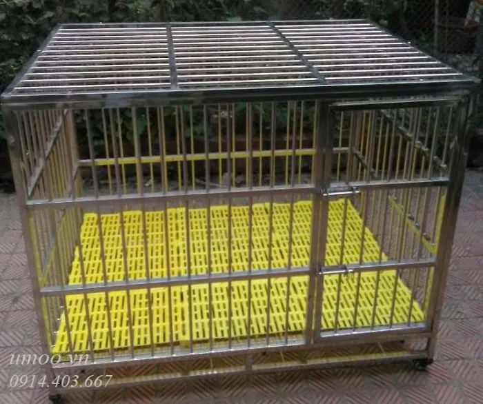Chuồng inox chó to- chuồng chó inox T40