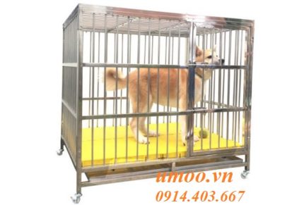 Chuồng chó inox T30 cho chó 20-30kg