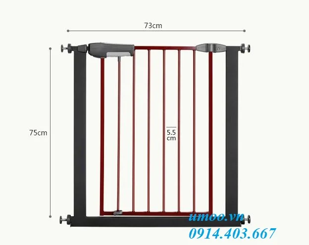 Chặn cửa Khaki màu nâu 816, thanh chắn cầu thang khaki 816