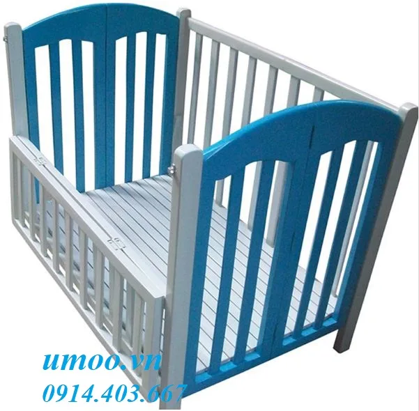 Giường cũi trẻ em gỗ tự nhiên, cũi trẻ em hai tầng cho bé, củi gỗ cho bé