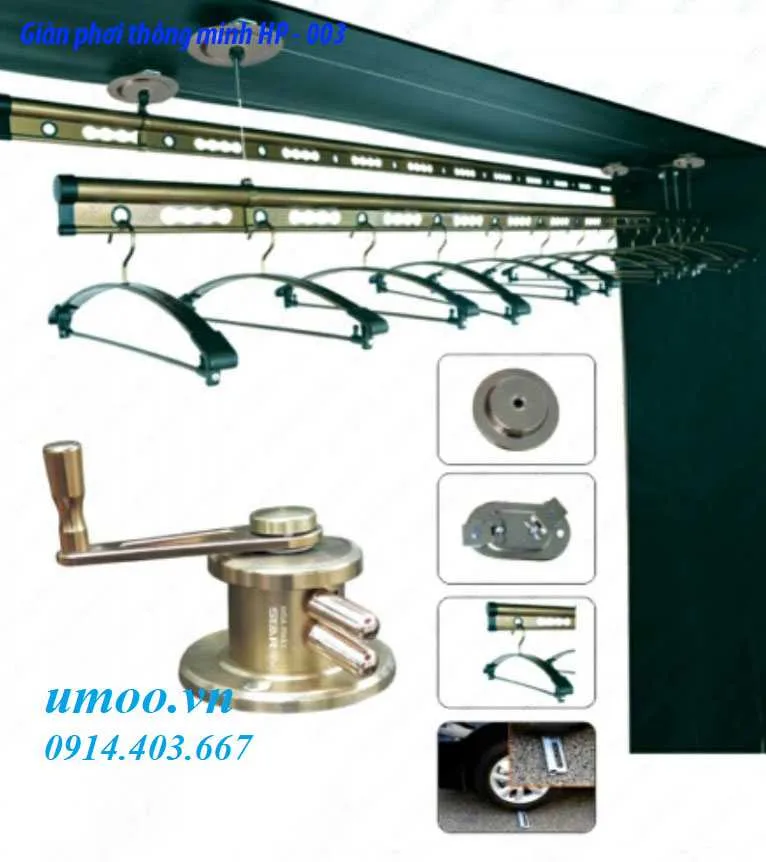 Giàn phơi thông minh HP-003 2 Giàn phơi thông minh HP 003 giá rẻ