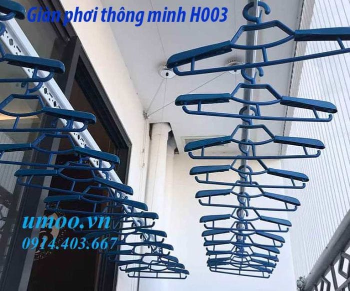 Giàn phơi thông minh H003 giá rẻ hơn tại Umoo, giàn phơi hòa phát