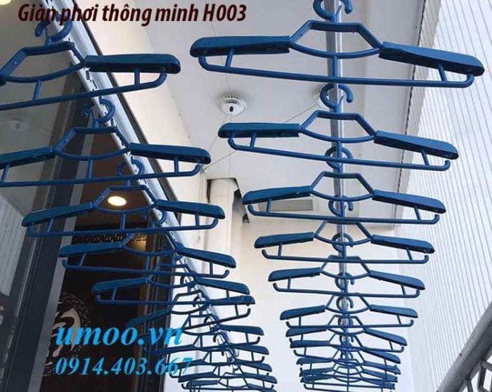 Giàn phơi thông minh H003 giá rẻ hơn tại Umoo, giàn phơi hòa phát