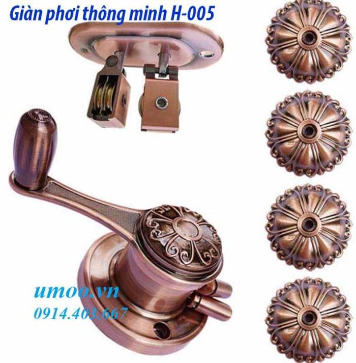 Giàn phơi thông minh H-005, giàn phơi quần áo thông minh