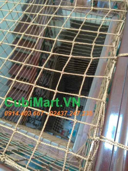 Lưới che giếng trời sợi dù Hoàng gia, sợi dù cao cấp 8 ly