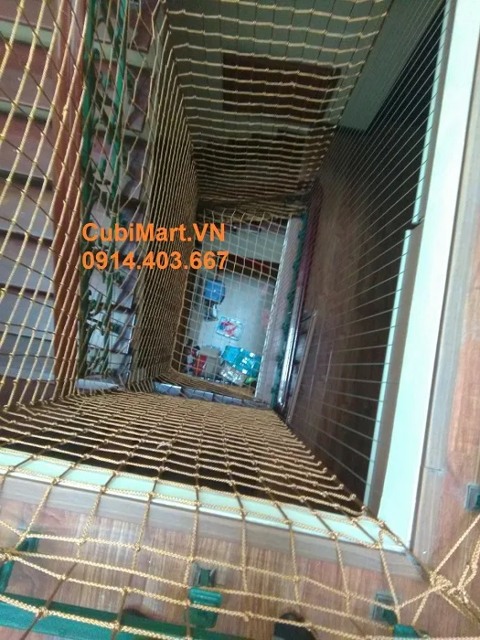 Lưới che giếng trời sợi dù Hoàng gia, sợi dù cao cấp 8 ly