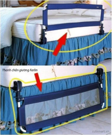 Thanh chắn giường cho bé Falin, chắn giường em bé Falin