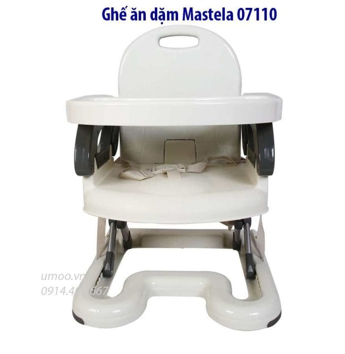 Ghế ăn dặm Mastela 07110 có thể điều chỉnh độ cao, gấp gọn lại được