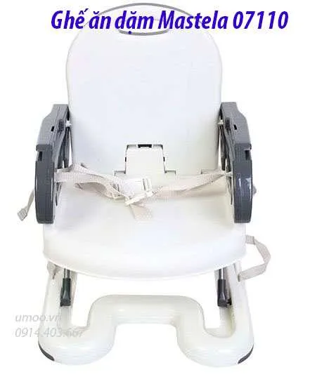 Ghế ăn dặm Mastela 07110 có thể điều chỉnh độ cao, gấp gọn lại được