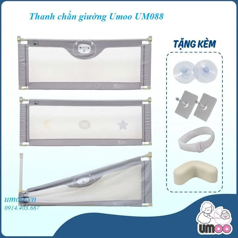 Thanh chắn giường Umoo UM088 2 Thanh chắn giường Umoo UM088 bản mới nhất UM-088