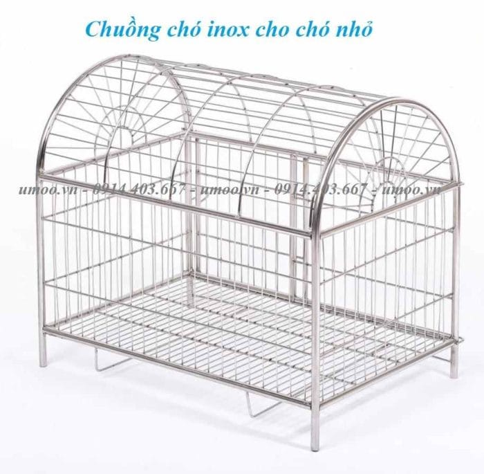 Chuồng chó inox mái vòm