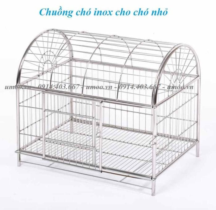 Chuồng chó inox mái vòm