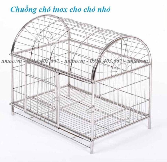 Chuồng chó inox mái vòm