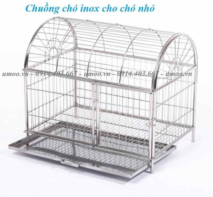 Chuồng chó inox mái vòm