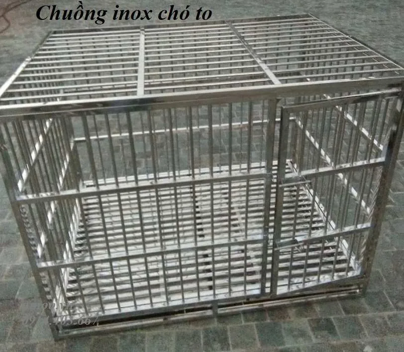 chuồng chó to, chuồng inox cho chó to