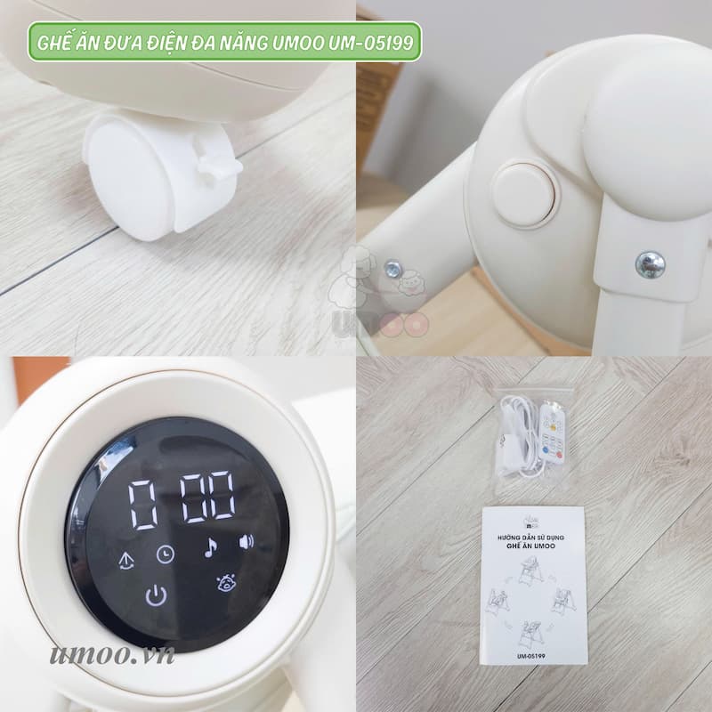 Ghế ăn đưa điện đa năng Umoo UM-05199 2 ghế ăn đưa điện Umoo UM-05199