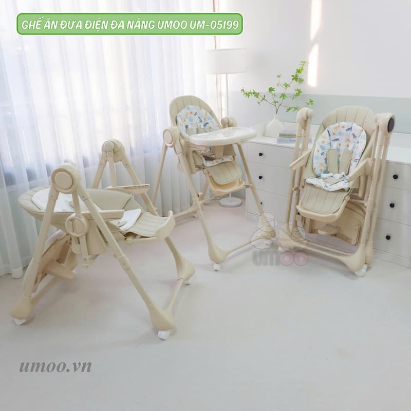 Ghế ăn đưa điện đa năng Umoo UM-05199 1 ghế ăn đưa điện Umoo UM-05199
