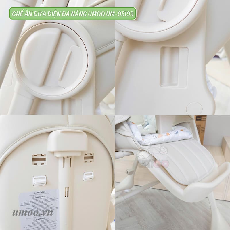 Ghế ăn đưa điện đa năng Umoo UM-05199 3 ghế ăn đưa điện Umoo UM-05199