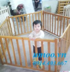 Cũi 3D HN giá rẻ bằng gỗ tự nhiên